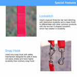 Lof folding dog leash, adjustable 6 to 10 ft