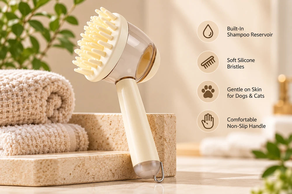 NuVora 3-in-1 Pet Grooming Brush