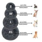 NuVora Fluffy Donut Bed – Plush Round Bed for Dogs & Cats