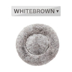 NuVora Fluffy Donut Bed – Plush Round Bed for Dogs & Cats