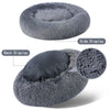 NuVora Fluffy Donut Bed – Plush Round Bed for Dogs & Cats