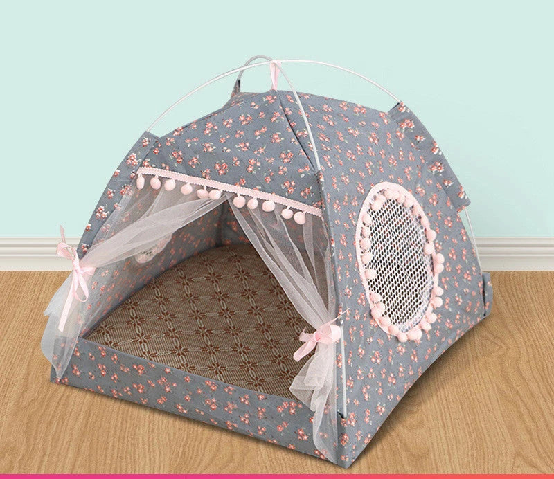 NuVora Cozy Tent Bed – Hideaway Bed for Small Dogs & Cats