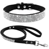 NuVora Sparkle Collar & Leash Set – Rhinestone Collar for Small Dogs