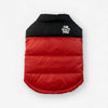 ThermaPuffer Dog Vest by The Wild Paw – Lightweight Puffer, Red & Black