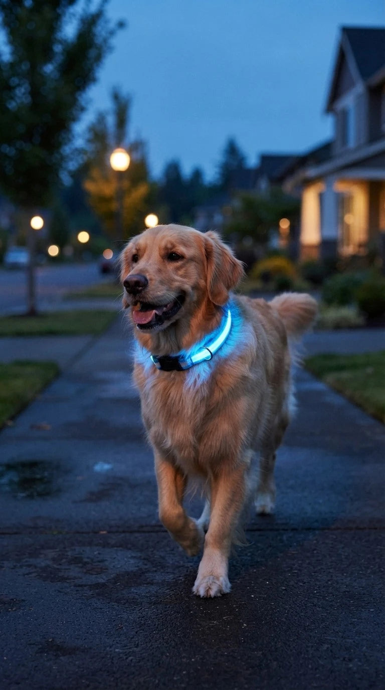 NuVora Halo Collar – USB Rechargeable LED Dog Collar