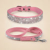 NuVora Sparkle Collar & Leash Set – Rhinestone Collar for Small Dogs