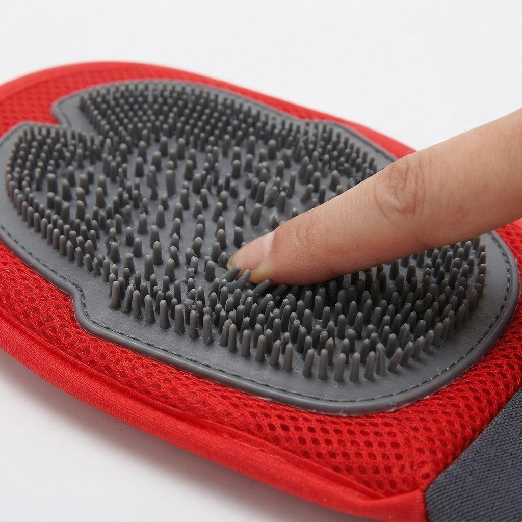 NuVora Grooming Glove – Massage & Deshedding Mitt for Dogs & Cats