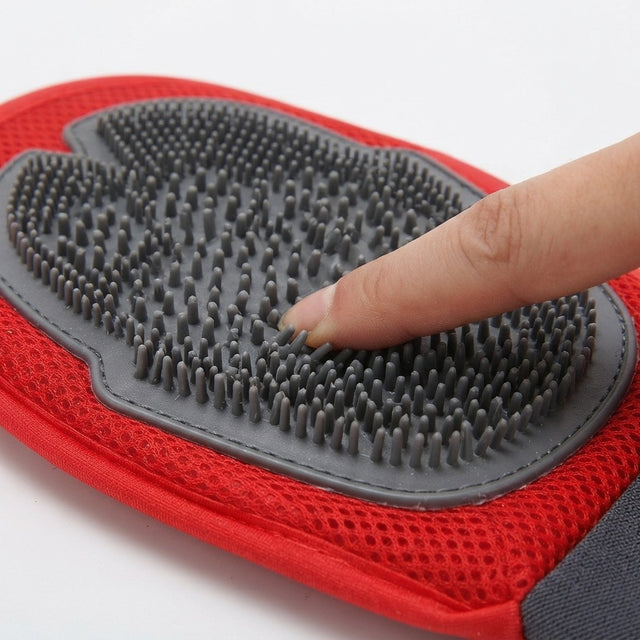 NuVora Grooming Glove – Massage & Deshedding Mitt for Dogs & Cats