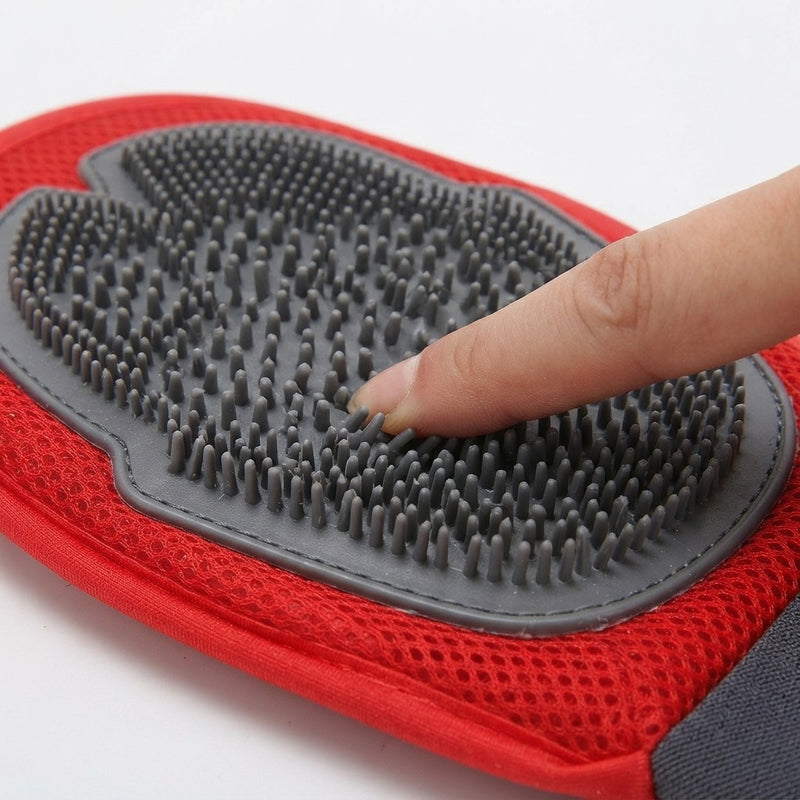 NuVora Grooming Glove – Massage & Deshedding Mitt for Dogs & Cats
