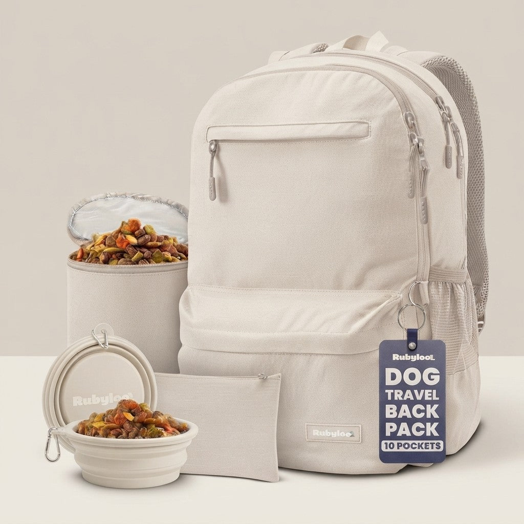 The Original Doggy Bag® by Rubyloo – Dog Travel Backpack & Supply Set