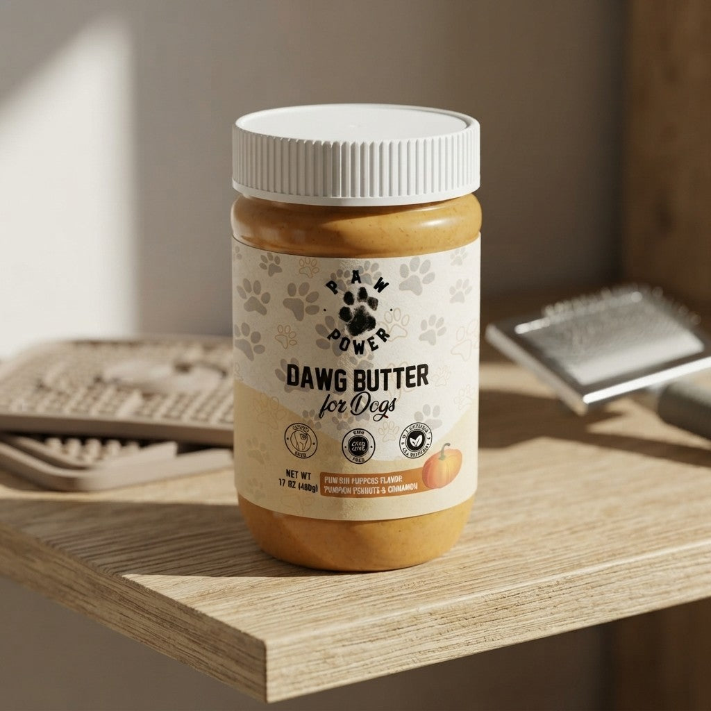 Dawg Butter by Paw Power – Pum'kin Puppers Peanut Butter for Dogs