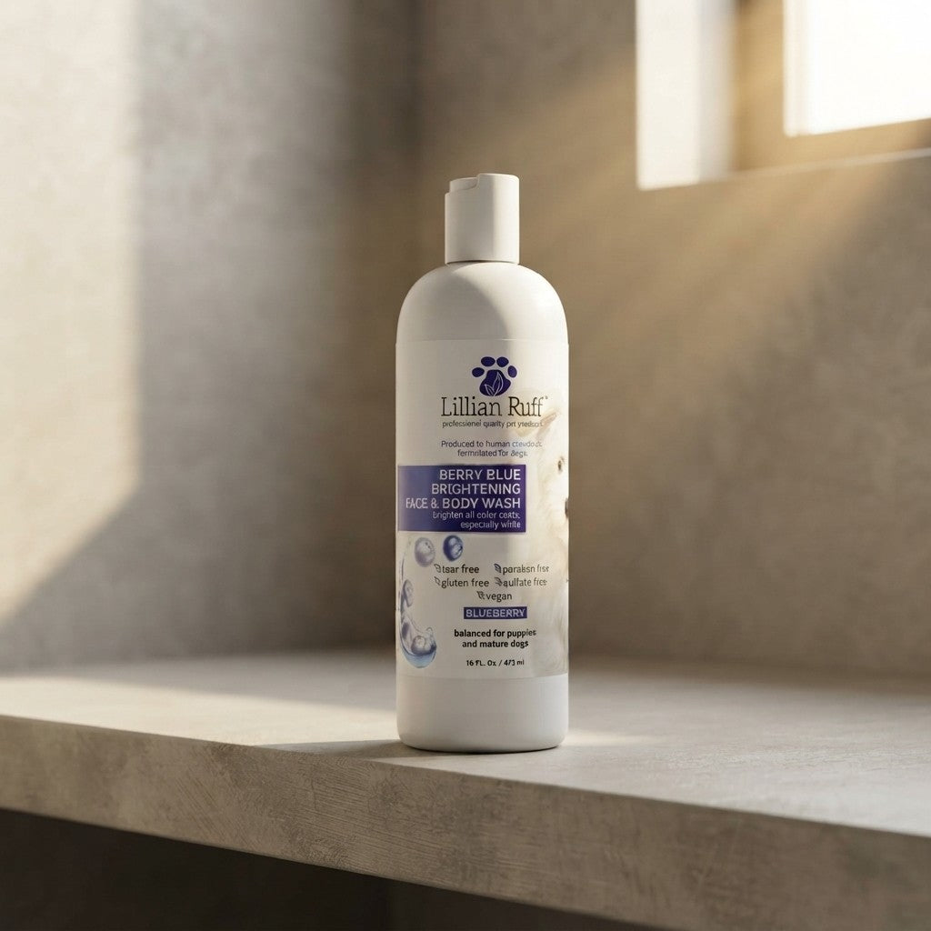 Berry Blue Brightening Shampoo & Conditioner Set by Lillian Ruff – For Dogs
